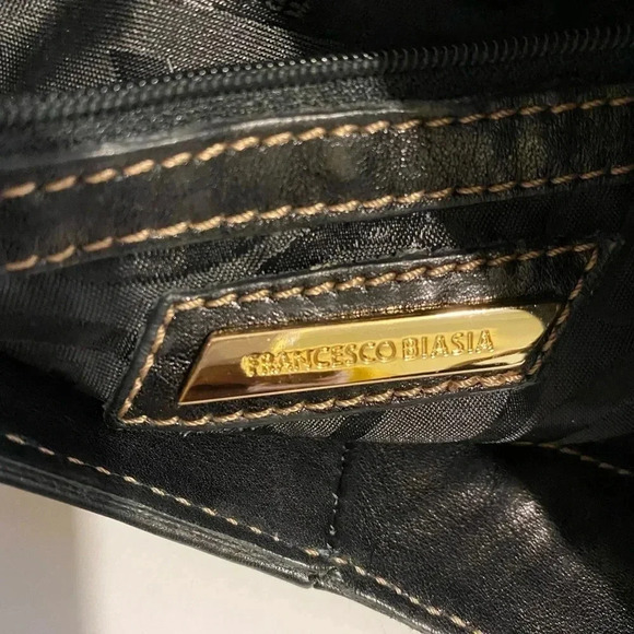 Francesco Biasia black leather hobo handbag - Picture 11 of 12